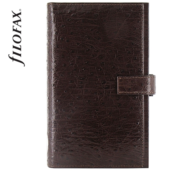 Filofax Regency Compact Planner in Ostrich Italian Calf Leather - Picture 3 of 16